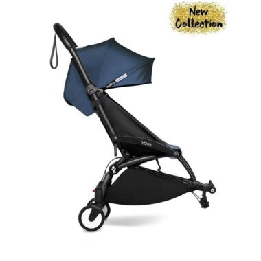 BABYZEN YOYO connect 6+ czarna rama Air France Blue