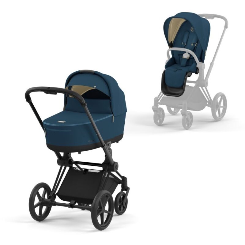 Wózek dziecięcy 2w1 Cybex Priam 4.0 Matt/Black - Mountain Blue