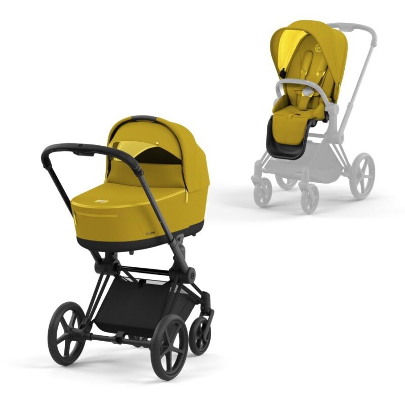 Wózek dziecięcy 2w1 Cybex Priam 4.0 Matt/Black - Mustard Yellow