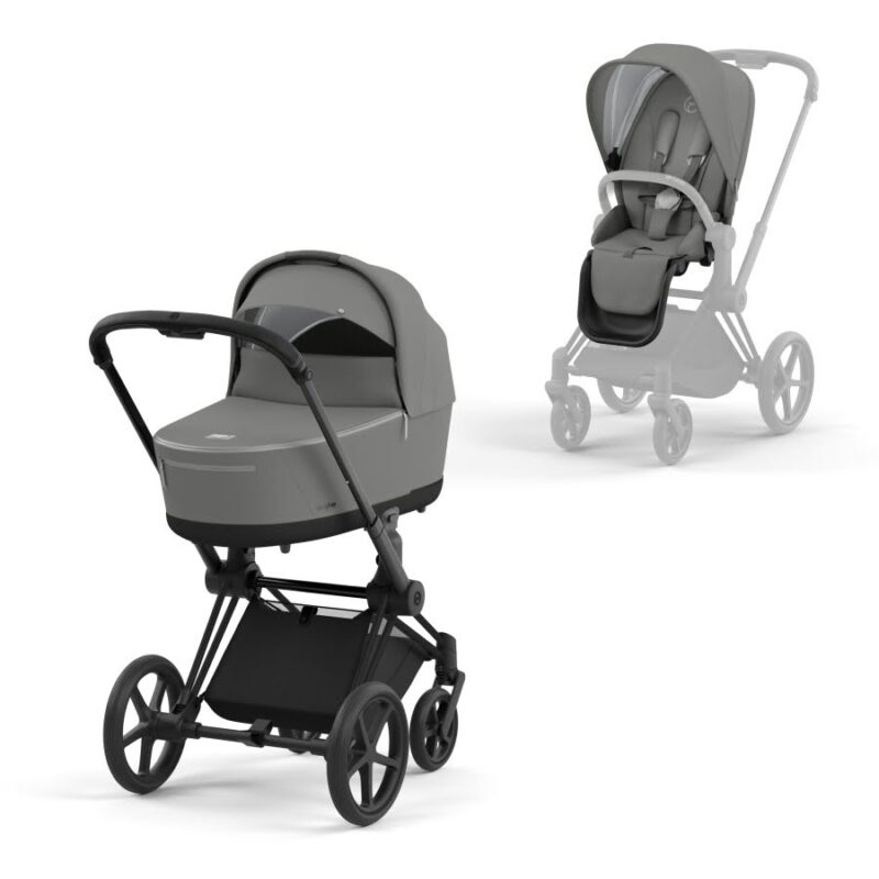 Wózek dziecięcy 2w1 Cybex Priam 4.0 Matt/Black - Soho Grey