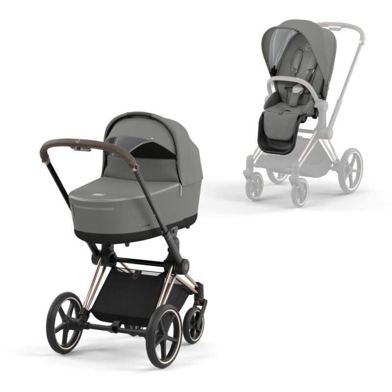 Wózek dziecięcy 2w1 Cybex Priam 4.0 Rose Gold - Soho Grey