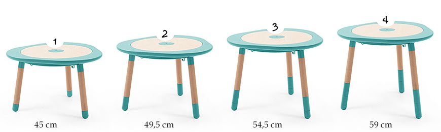 Wysokość stolika Stokke Mutable