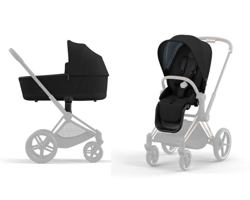 Gondola + Seat Pack Cybex Priam 4.0 Deep Black