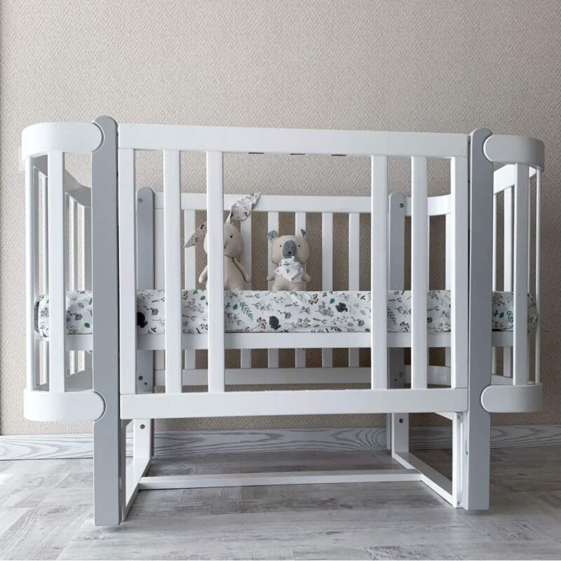 Łóżeczko dziecięce Veres Monaco White Grey