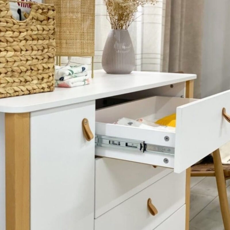 Komoda dziecięca Veres Monaco White Natural