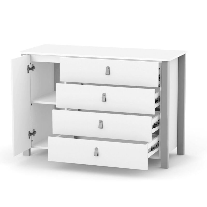 Komoda dziecięca Veres Monaco White Grey