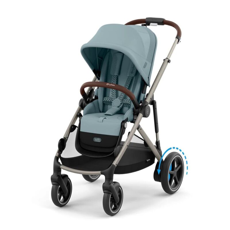 Wózek Spacerowy Cybex e-Gazelle S Stormy Blue (Taupe Frame)