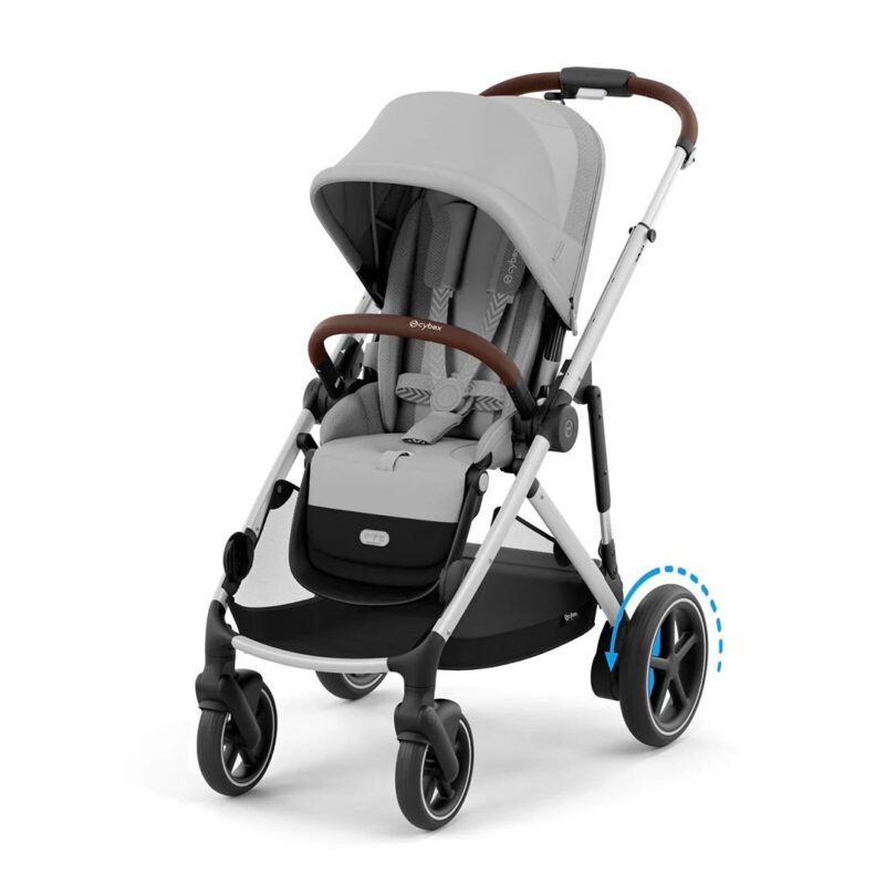Wózek Spacerowy Cybex e-Gazelle S Stone Grey (Silver Frame)