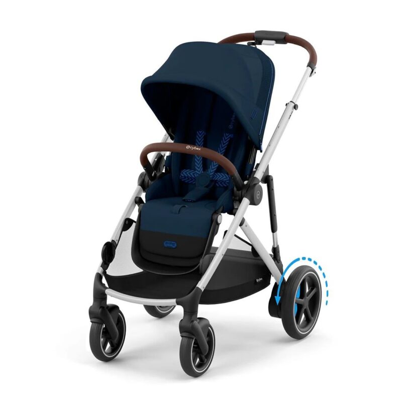 Wózek Spacerowy Cybex e-Gazelle S Ocean Blue (Silver Frame)