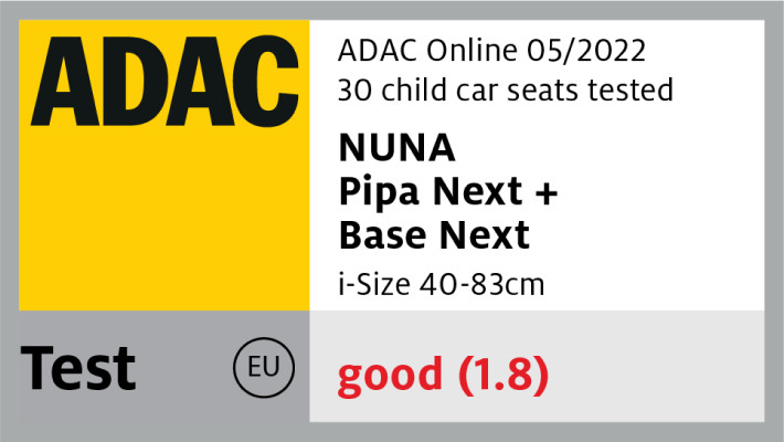 Testy Adac dla fotelika nuna Pipa next z bazą