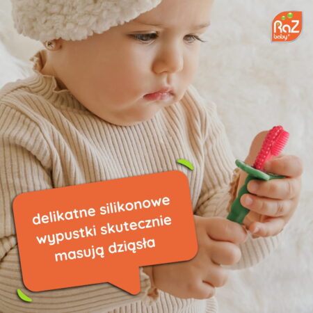 Szczoteczka silikonowa na ząbkowanie Razberry
