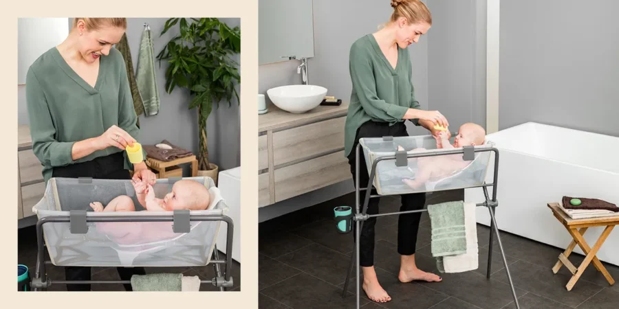 Wygodna i bezpieczna kąpiel maluszka w wanience Flexi Bath